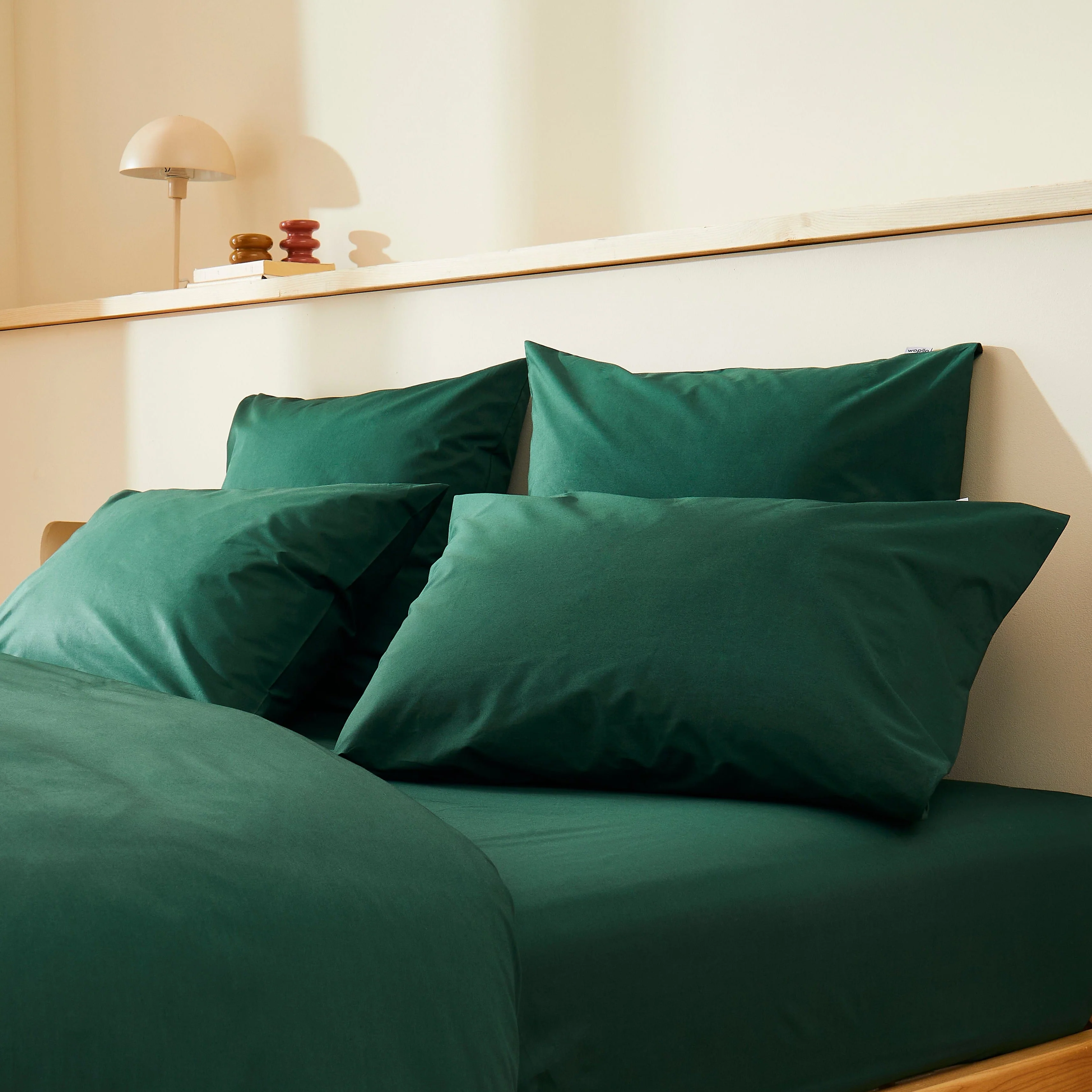 Pack taie et sous-taie en percale de coton bio - Image 112