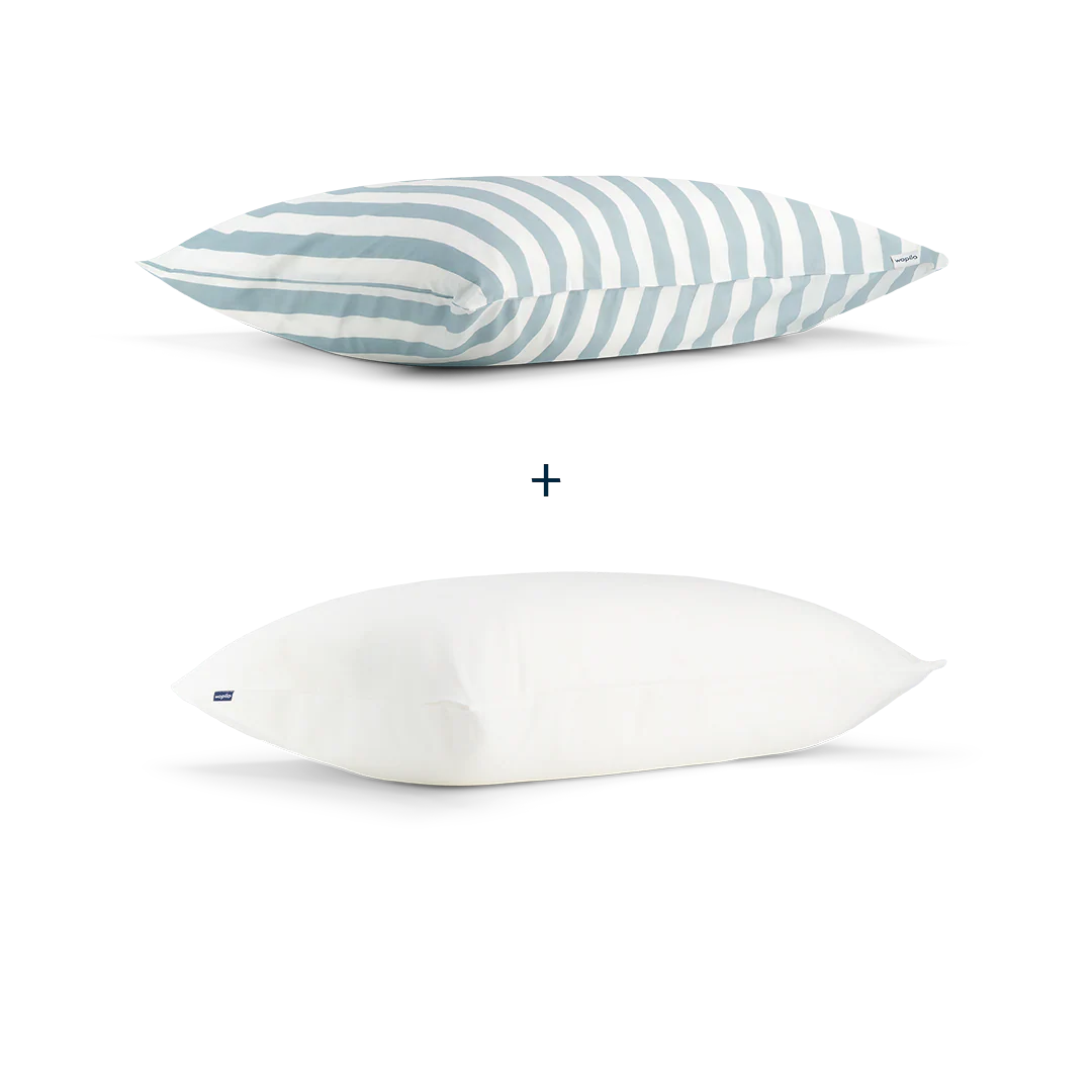Pack taie et sous-taie en percale de coton bio - Image 122