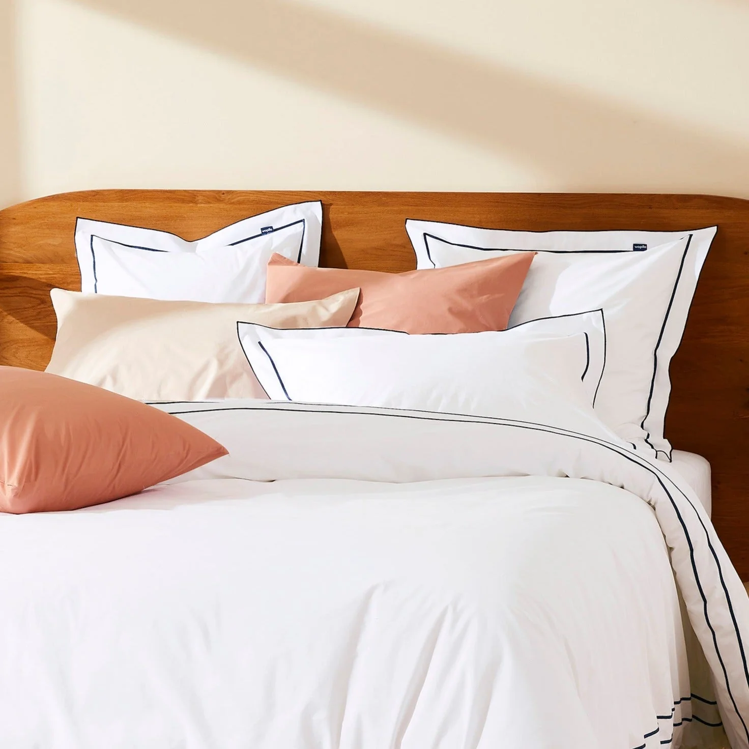 Pack taie et sous-taie en percale de coton bio - Image 129