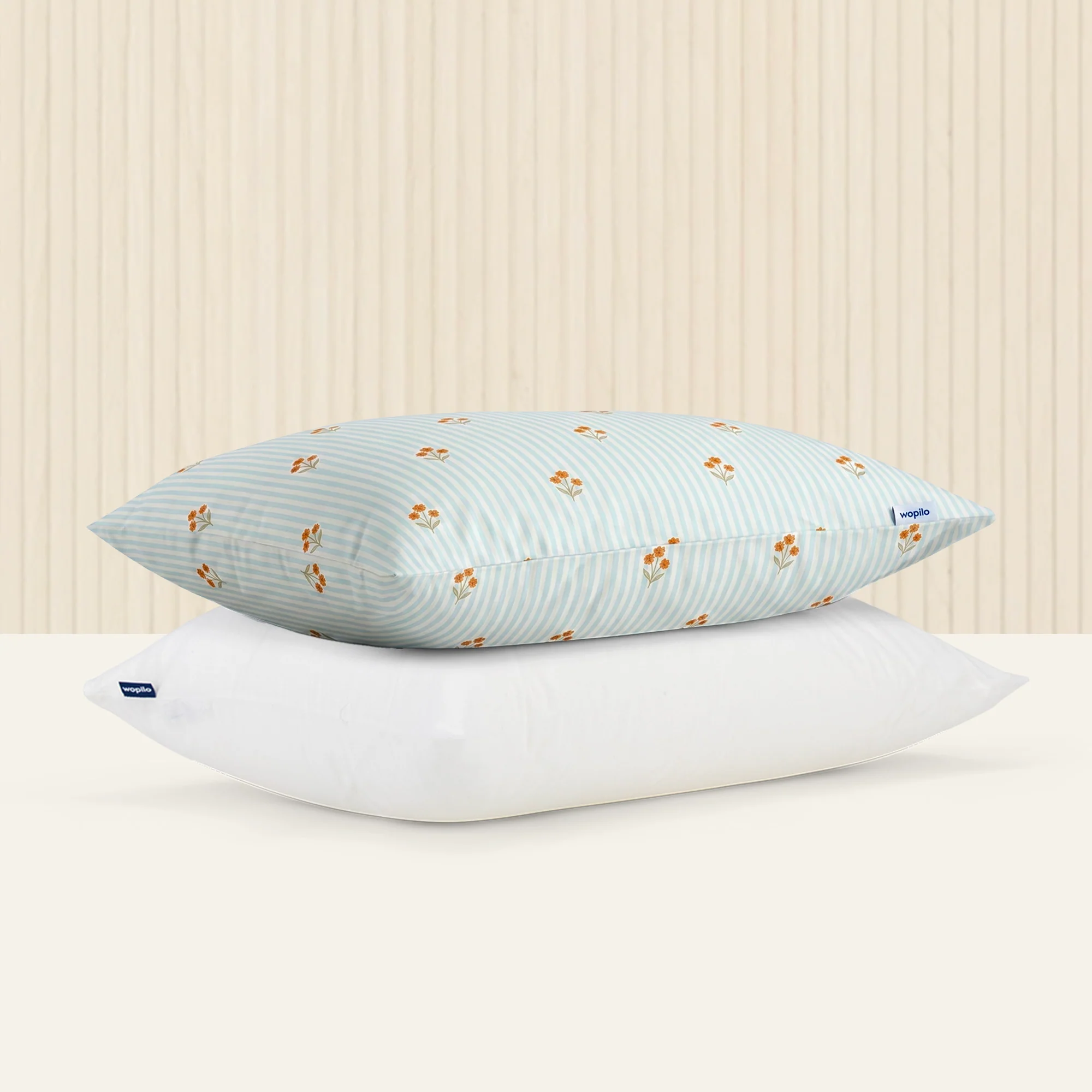 Pack taie et sous-taie en percale de coton bio - Image 131