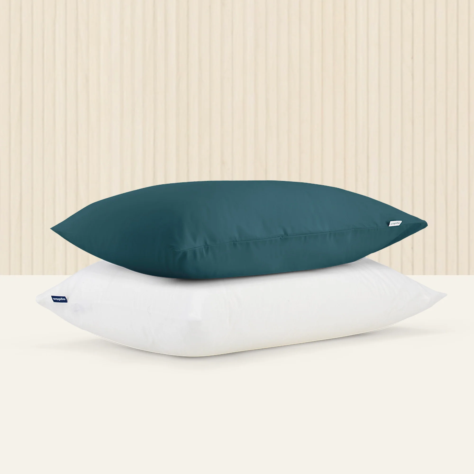 Pack taie et sous-taie en percale de coton bio - Image 69