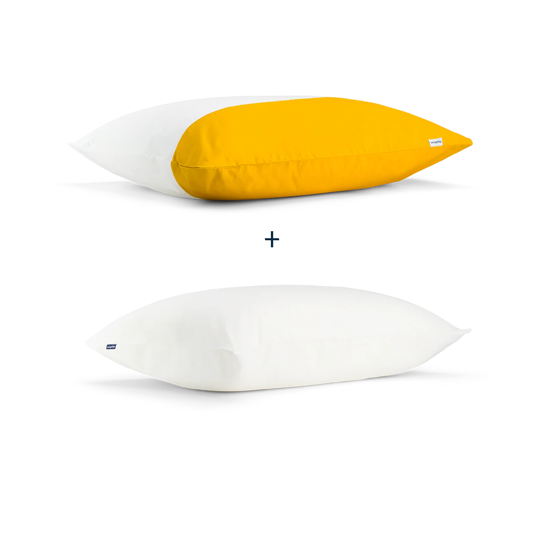 Pack taie et sous-taie en percale de coton bio - Image 88