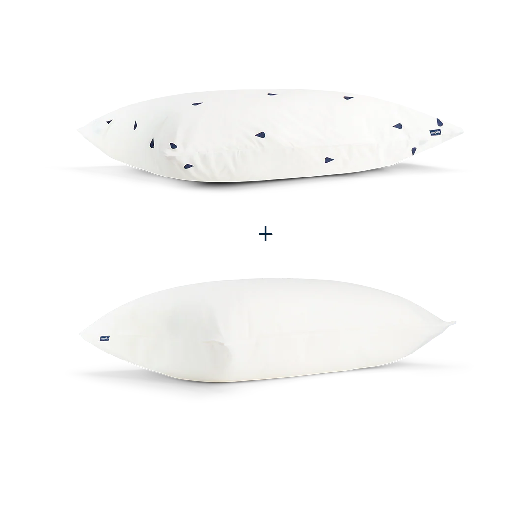 Pack taie et sous-taie en percale de coton bio - Image 93