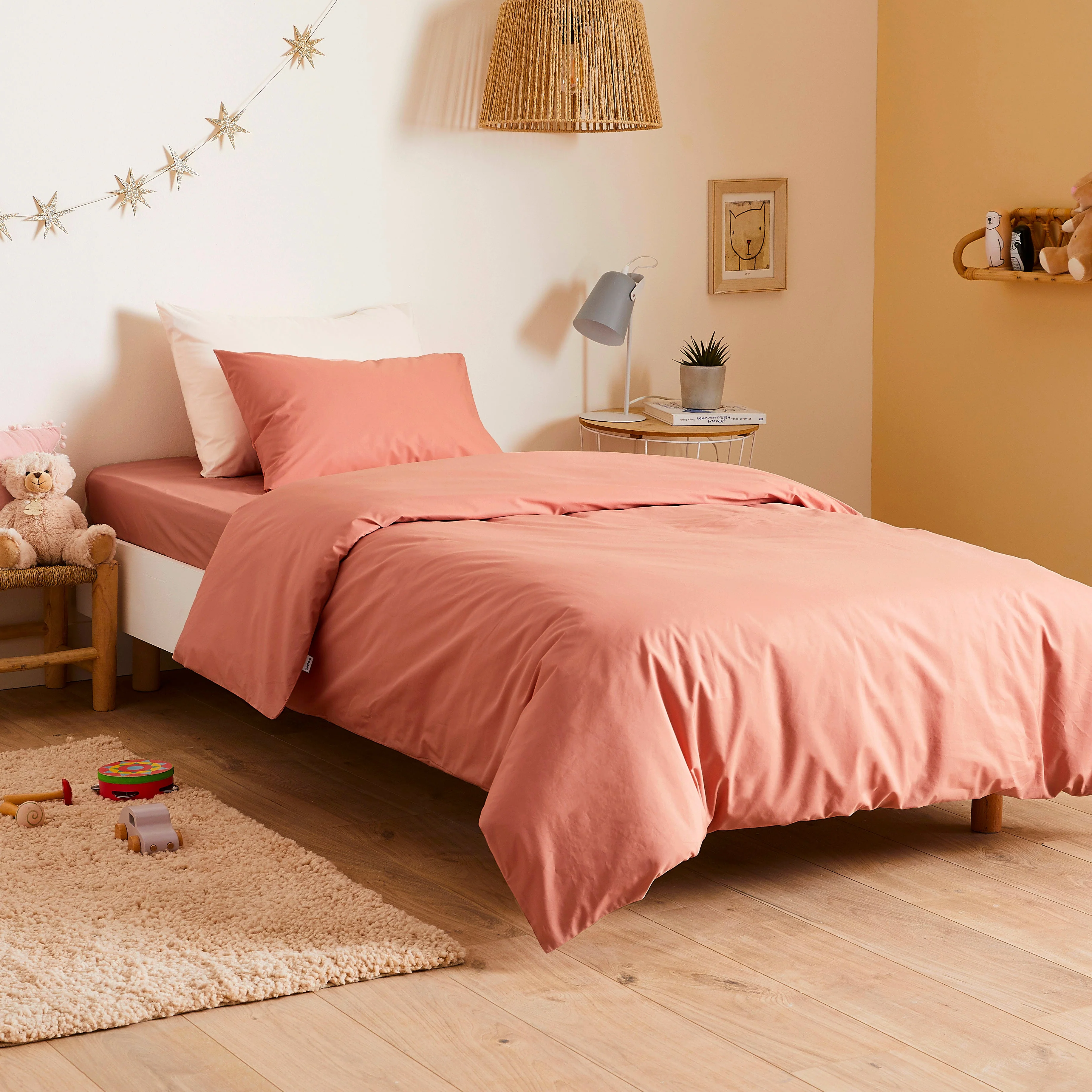 Pack taie et sous-taie enfant en percale de coton bio - Image 10
