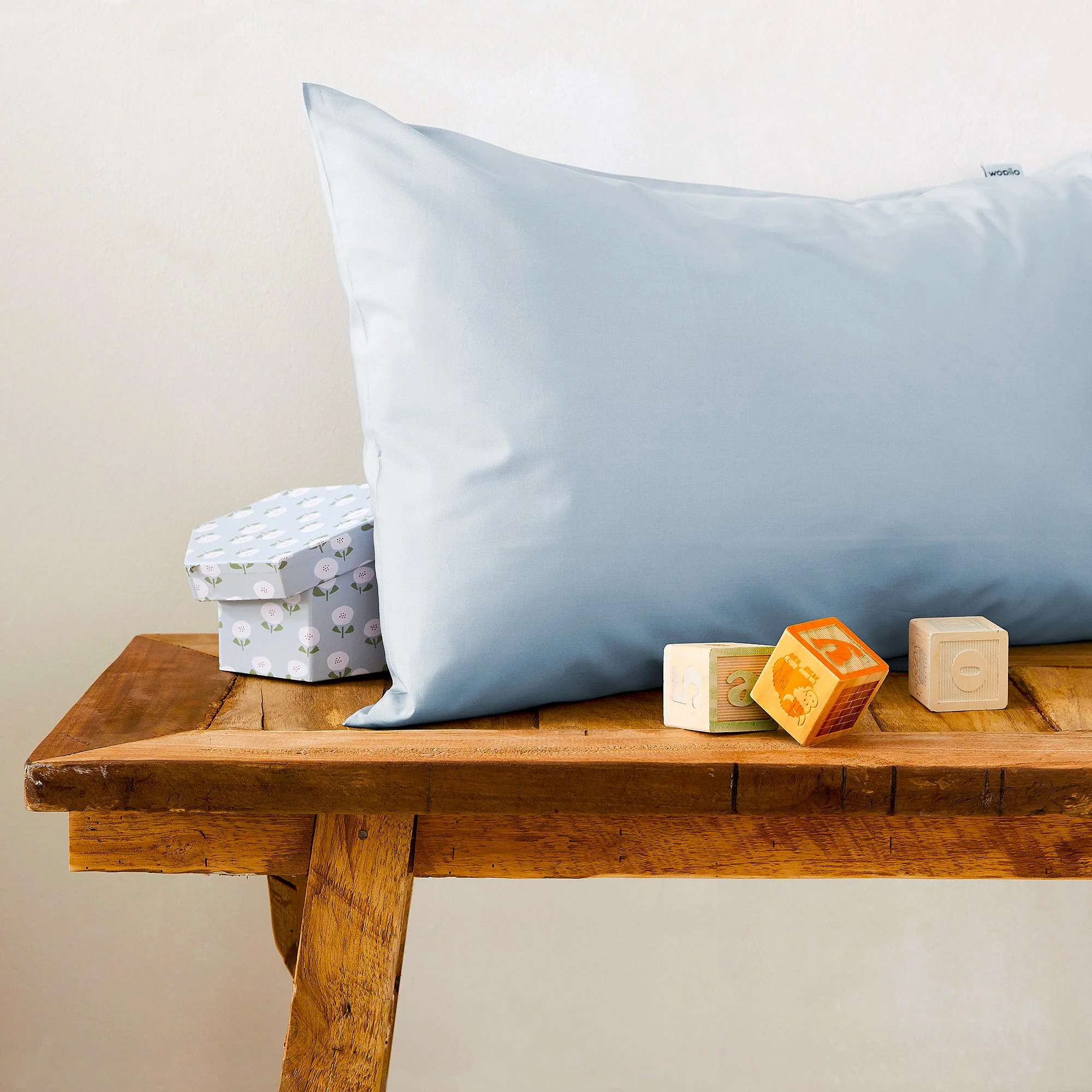 Pack taie et sous-taie enfant en percale de coton bio - Image 11