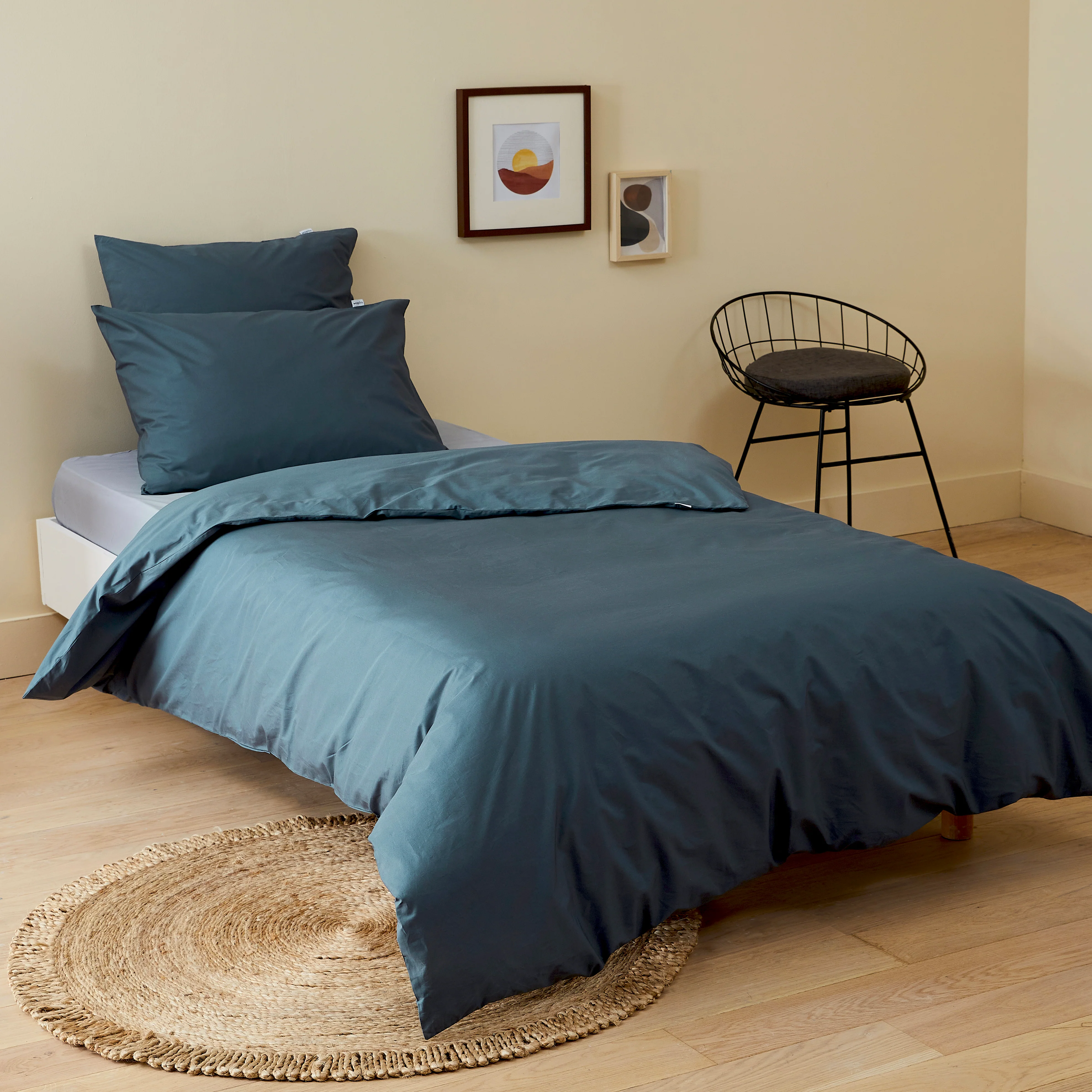 Pack taie et sous-taie enfant en percale de coton bio - Image 30