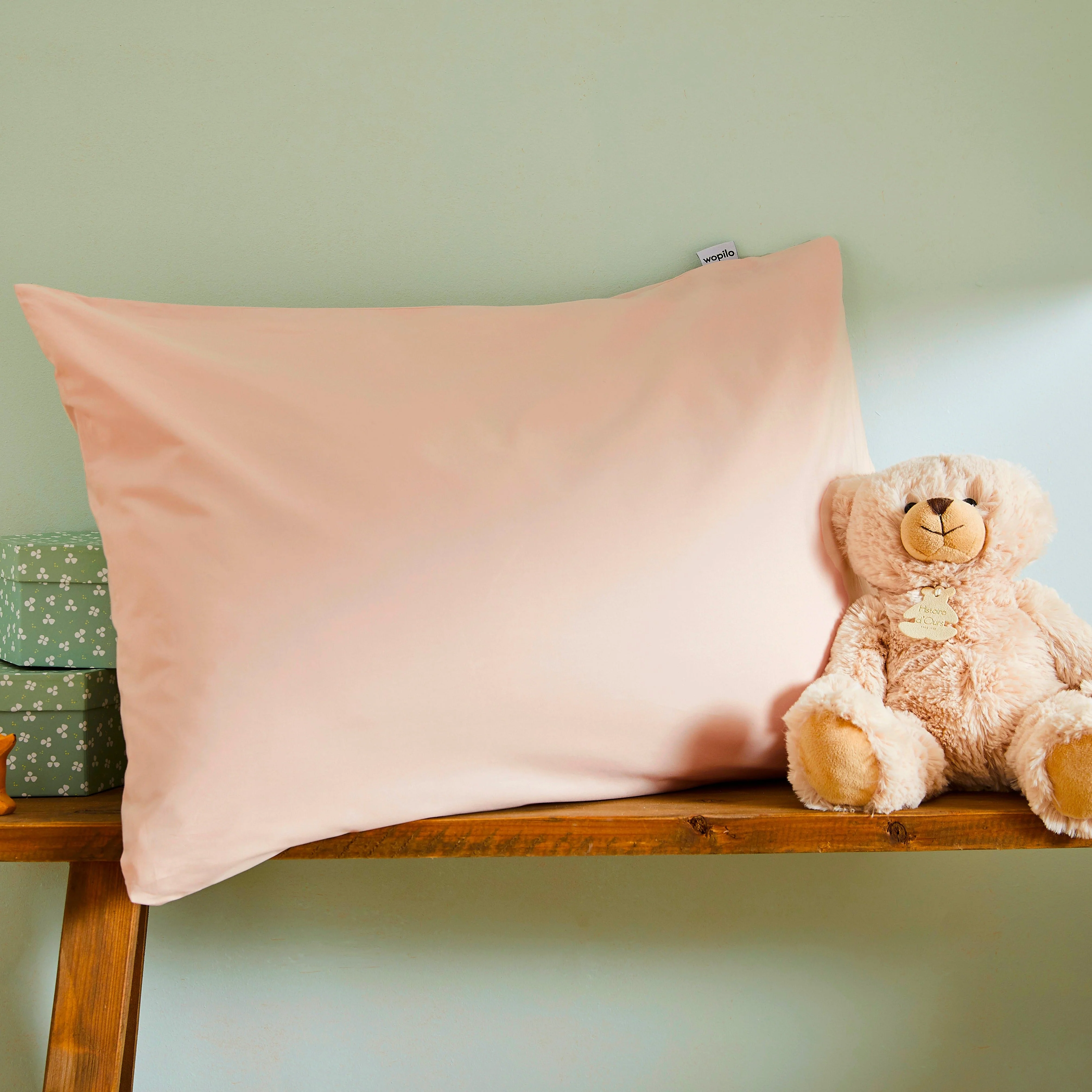 Taie d'oreiller enfant en percale de coton bio - Image 17